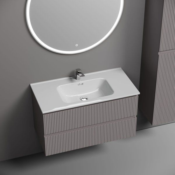 Тумба подвесная SANCOS Snob T 890х445х500, c двумя ящиками оснащенными доводчиками, Doha Soft, SNT90SM