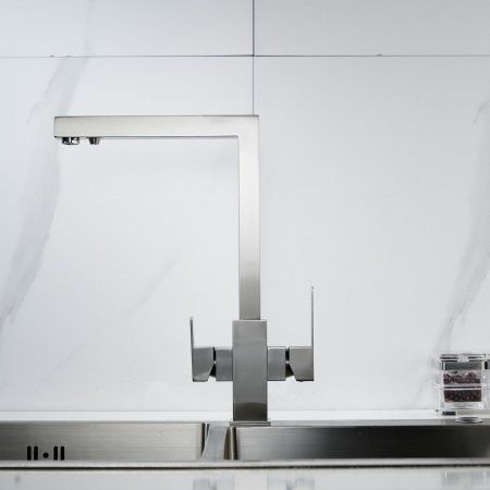 Смеситель для кухни Shevanik S1AG48YWL, Сатин