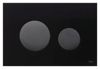 Кнопка смыва Tece Loop 9240657 черное стекло, кнопки черные