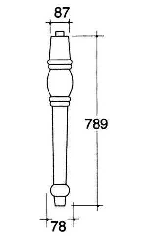 Керамические ножки для раковины Kerasan Retro 108301 (1шт) белый