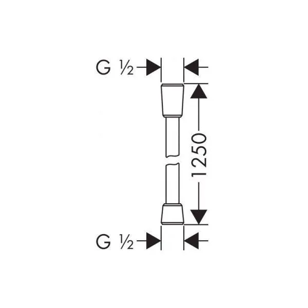 Душевой шланг Hansgrohe Isiflex 28272670 черный матовый - купить в Москве по низкой цене в интернет-магазине с доставкой по всей России | HITsant Душевой шланг Hansgrohe Isiflex 28272670 черный матовый