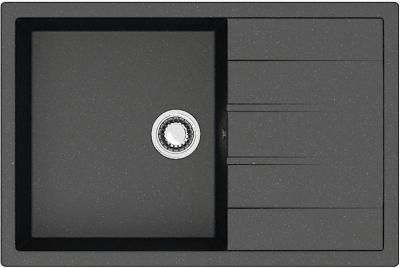 Кухонная мойка AZARIO Vision 750x505x218 искусственный мрамор, цвет черный (CS00078339)