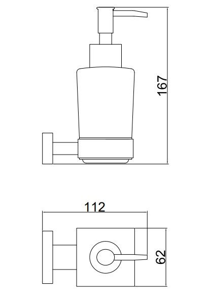 Дозатор жидкого мыла BELZ (B90327)