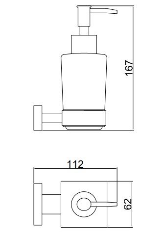 Дозатор жидкого мыла BELZ (B90227)