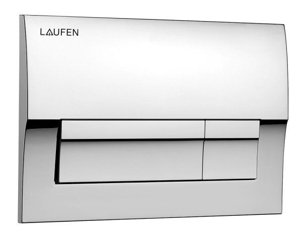 ПЭК Laufen PRO чаша унитаза подвесная Rimless с инсталляционной системой, тонким сиденьем микролифт и клавишей смыва, хром глянец (Z.RU93.0.761.5)