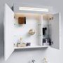 Мебель для ванной Aqwella Нео Neo.01.07/1 70 подвесная, шкаф-зеркало,  белая