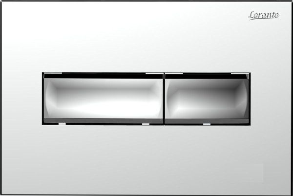 Сет LORANTO Инсталляция с кнопкой Line хром глянец + унитаз ANTE с сиденьем микролифт (4501+7322+CS-2216HM)