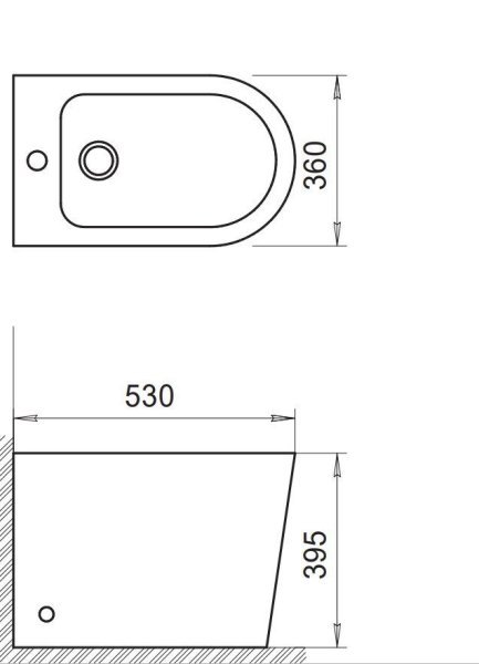 Биде напольное BelBagno Flay-R