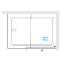 Шторка на ванну RGW Screens 351105109-11 стекло прозрачное/профиль хром