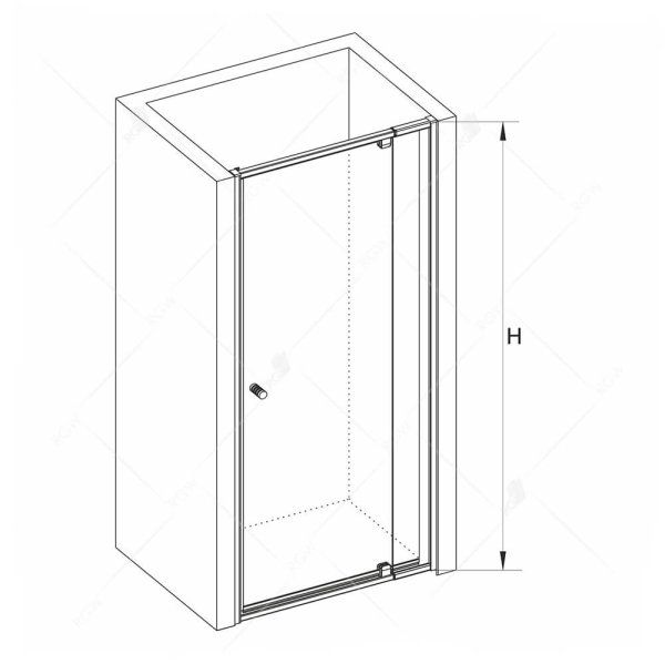 Душевая дверь RGW Passage 41080208-11 стекло прозрачное/профиль хром