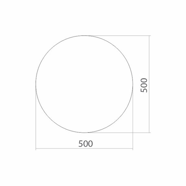 Зеркало без подсветки MIXLINE 500 (525021)